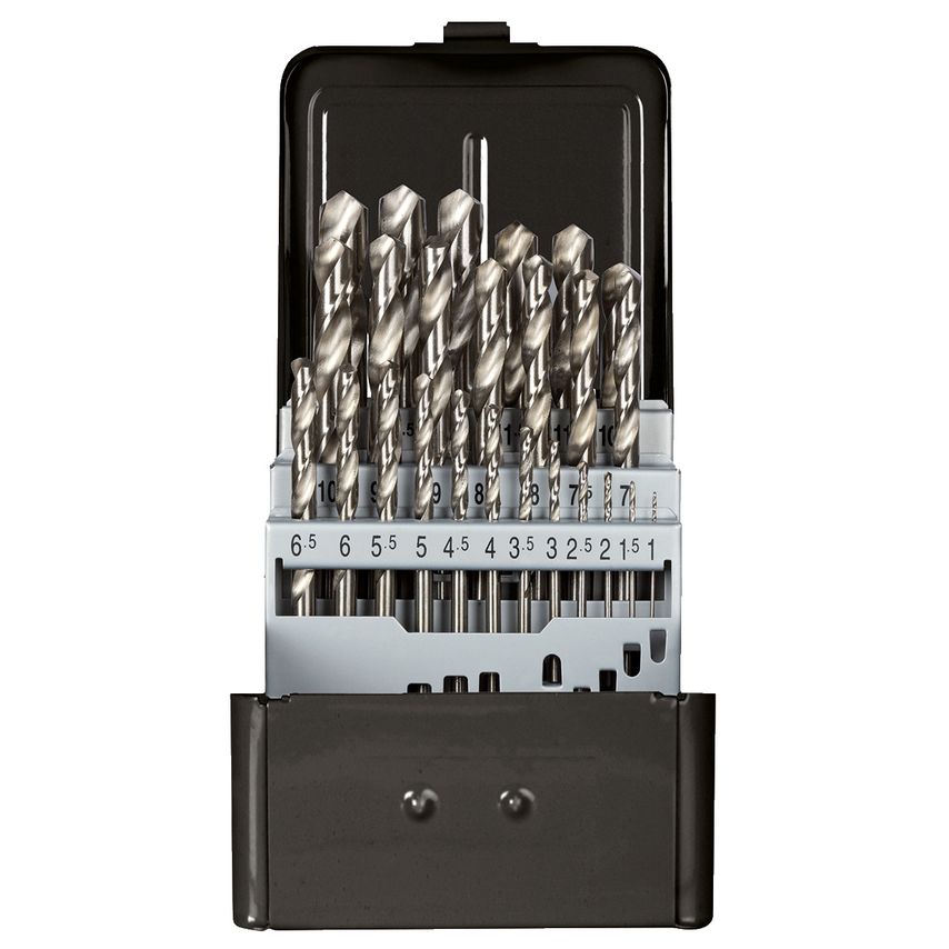 Twist drill set d.1-13mm 0.5pitch 25pcs