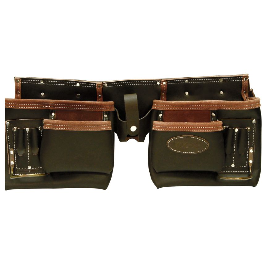 Two-Tone Top Grain Double Tool Pouch