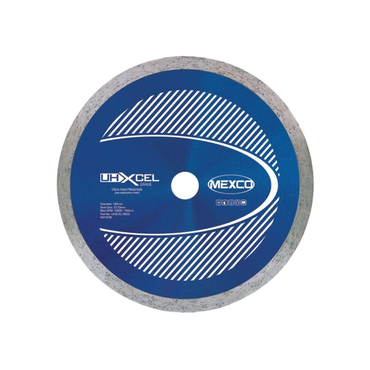 UHXCEL Ultra Hard Materials Diamond Blade 180 x 25.4mm