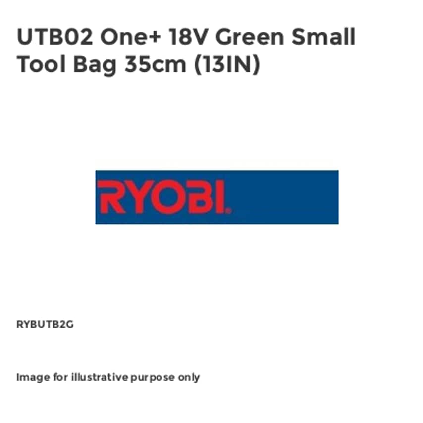 UTB02 One+ 18V Green Small Tool Bag 35cm (13IN) RYBUTB2G