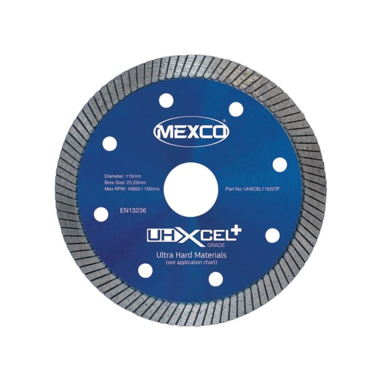 Uhxcel+ Ultra Hard Plus Diamond Blade - 115 x 22mm