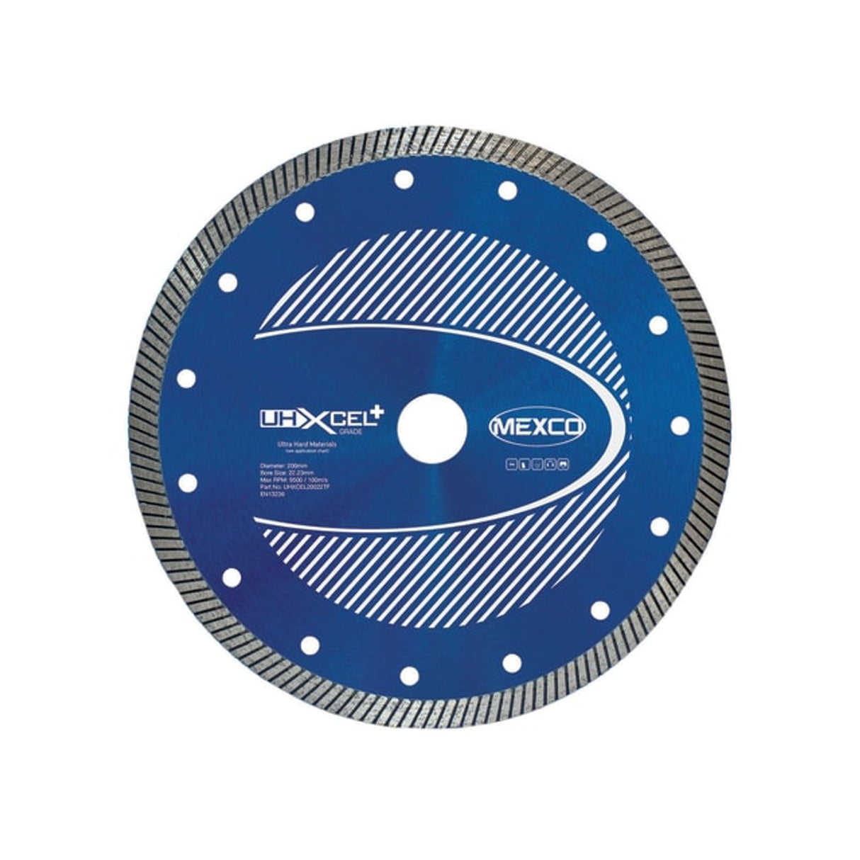 Uhxcel+ Ultra Hard Plus Diamond Blade - 200 x 22mm