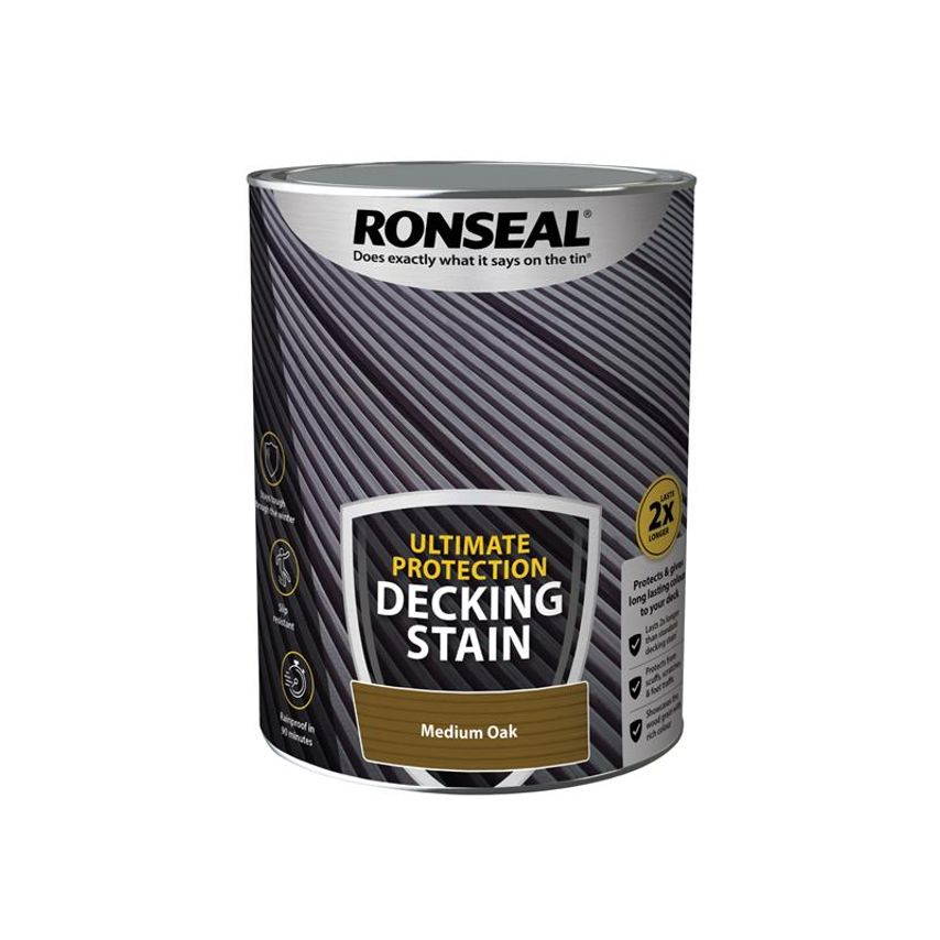 Ultimate Protection Decking Stain Medium Oak 5 litre RSLNUDSMO5L