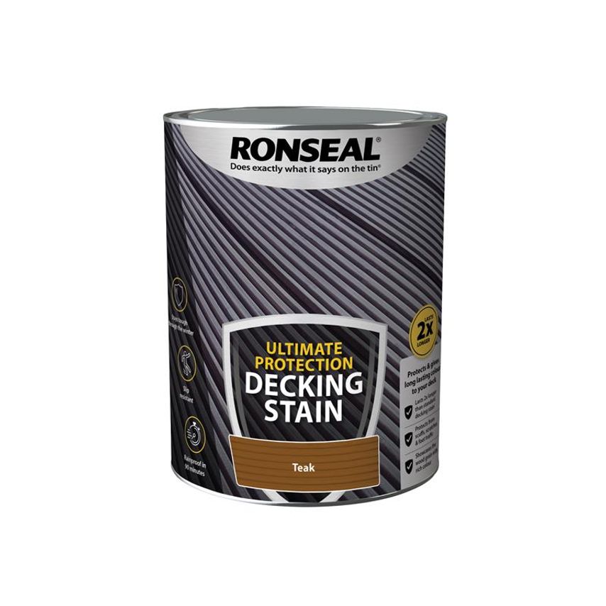 Ultimate Protection Decking Stain Rich Teak 5 litre RSLNUDSRT5L