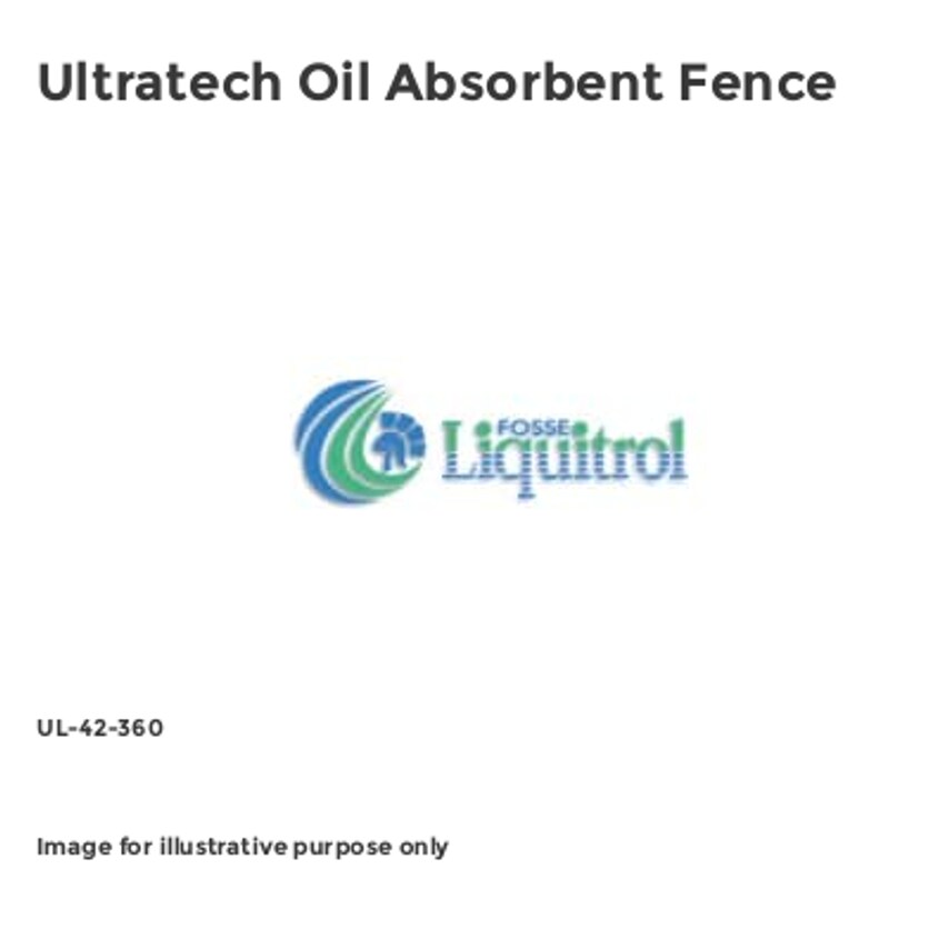 Ultratech Oil Absorbent Fence UL-42-360