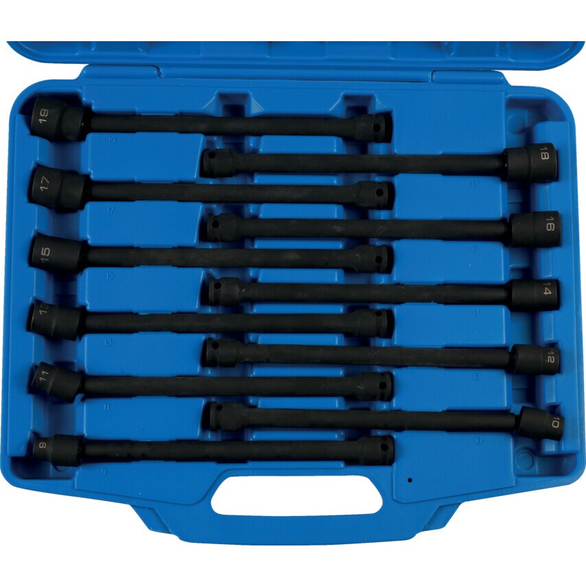 Universal Joint Deep Impact Socket Set 3/8inch Drive 11-Piece