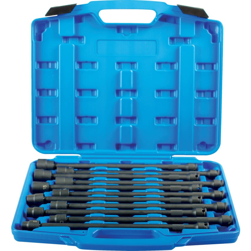 Universal Joint Extra Deep Impact Socket Set 3/8inch Drive 11-Piece