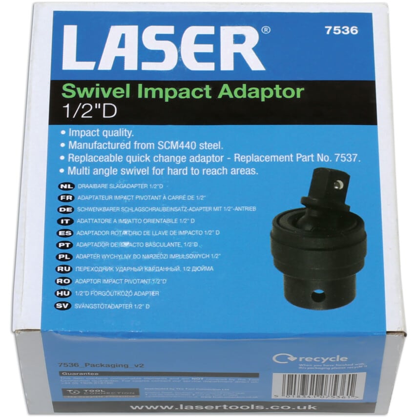 Universal Joint Swivel Impact Adapter 1/2inch Drive