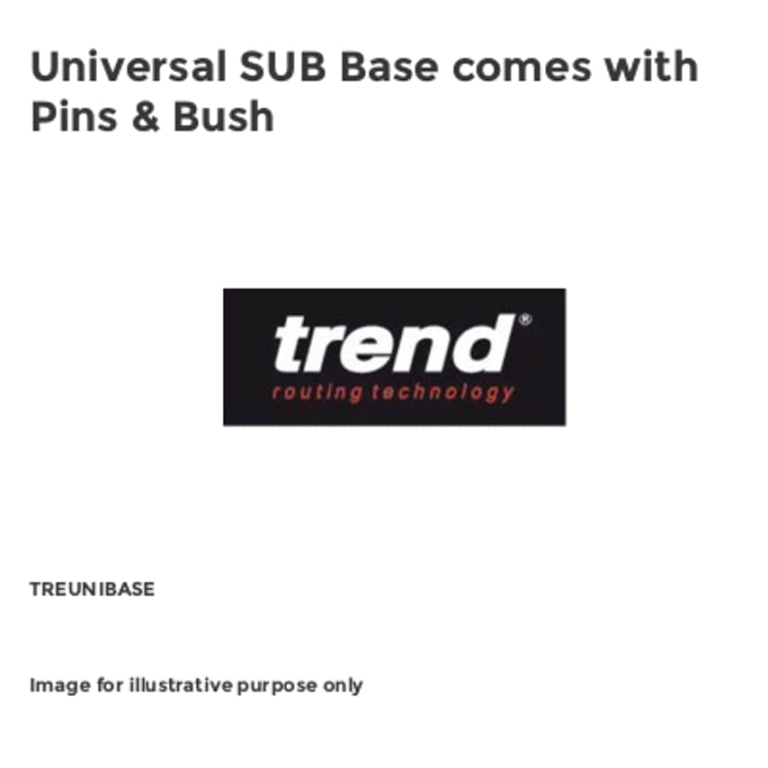 Universal SUB Base comes with Pins & Bush