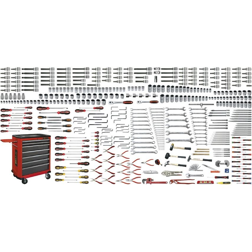 Universal Set 428 Pcs (Mm) with Roller Cabinet 51708