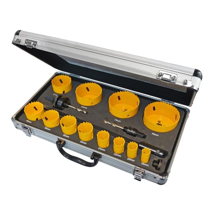 Universal Varipitch Holesaw Kit, 16 Piece 16-76mm FAIHSKU