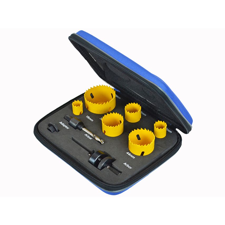 Universal Varipitch Holesaw Plumber's Kit, 9 Piece 19-57mm FAIHSKP