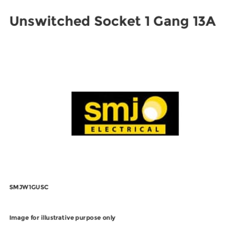 Unswitched Socket 1 Gang 13A