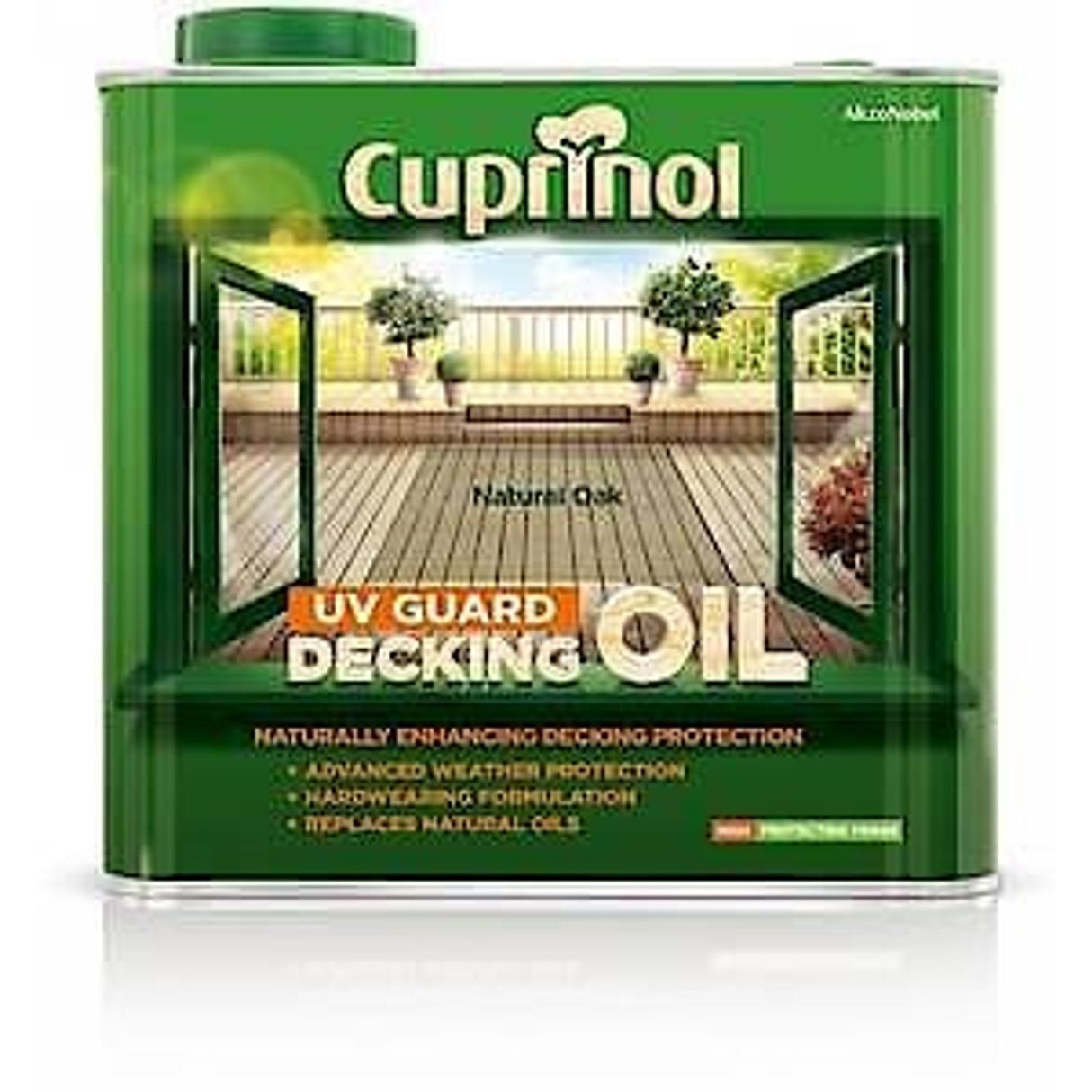 Uv Guard Natural Oak UV Resistant Decking Wood Oil - 2.5L