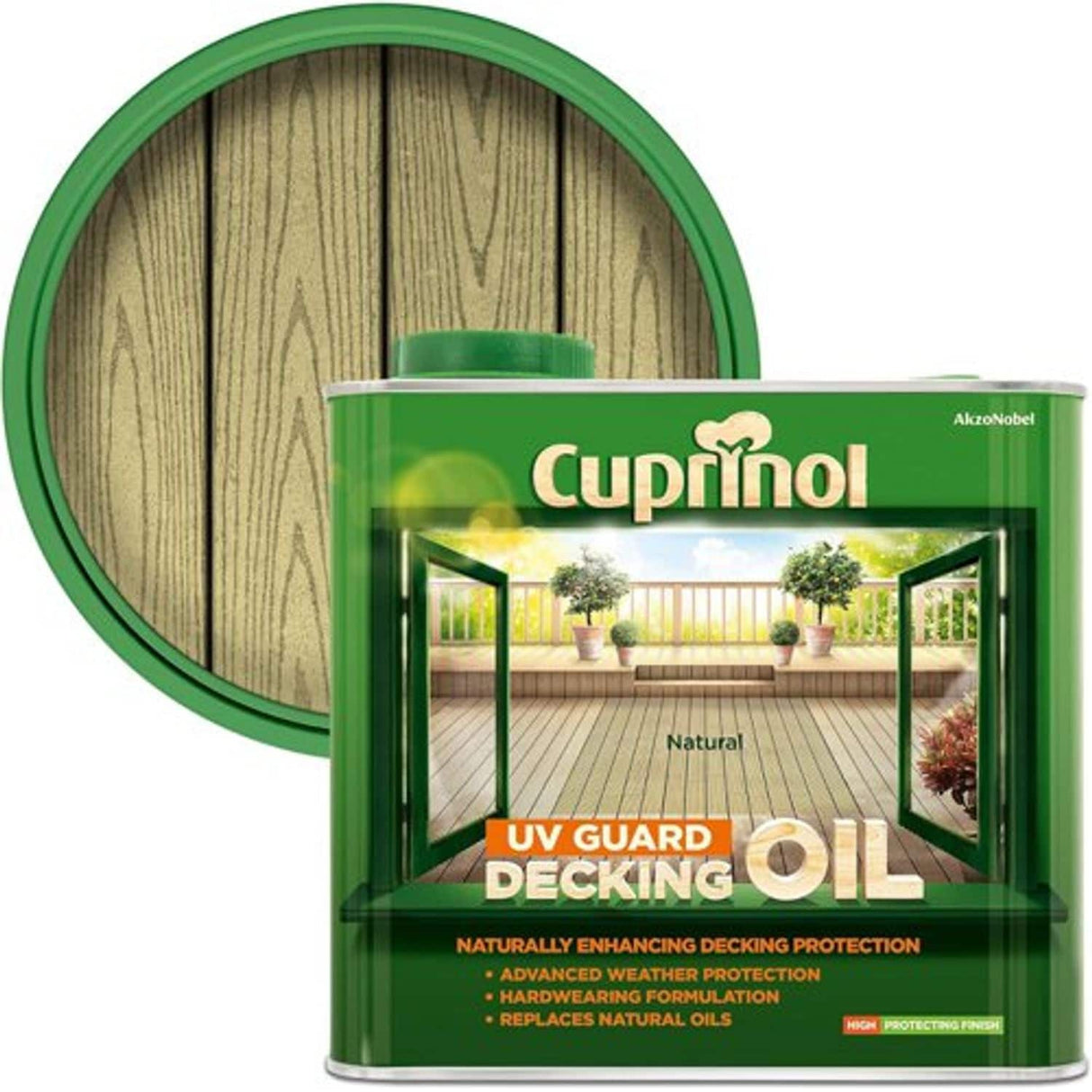 Uv Guard Natural UV Resistant Decking Wood Oil - 2.5L
