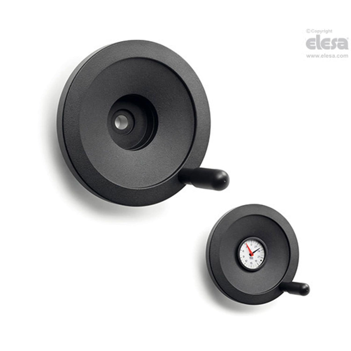 VAD-XX Handwheels for position indicators aluminium For gravity drive indicators with revolving handle VAD.160-GXX5 A-14+I