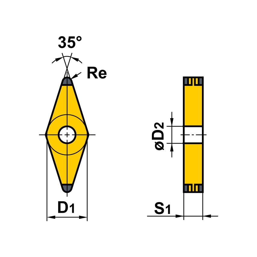 VBGT 160404-Um Insert Grade 1115