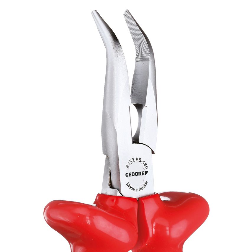 VDE Needle nose pliers with VDE dipped insulation