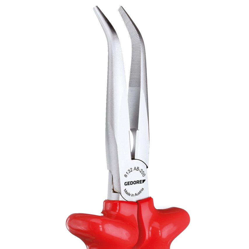 VDE Needle nose pliers with VDE dipped insulation