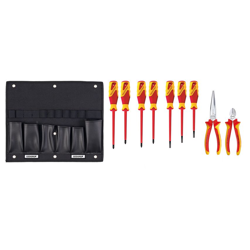 VDE Pliers/screwdrivers assortment for tool board