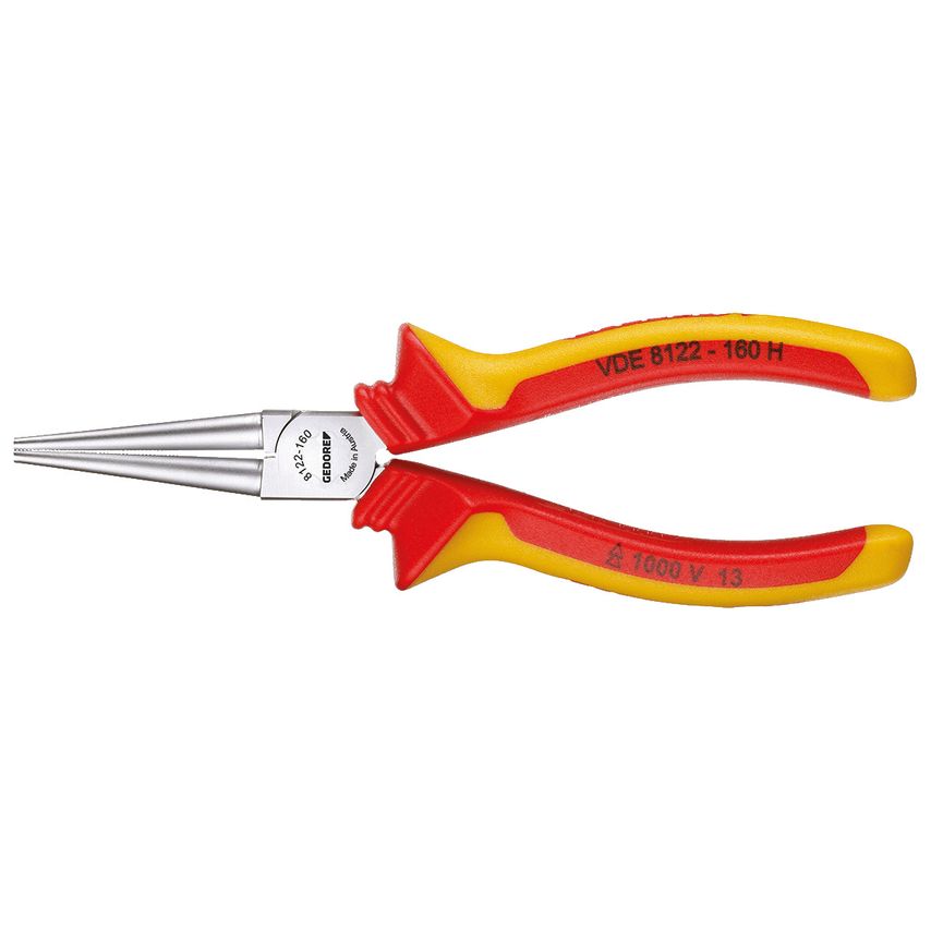 VDE Round nose pliers with VDE insulating sleeves