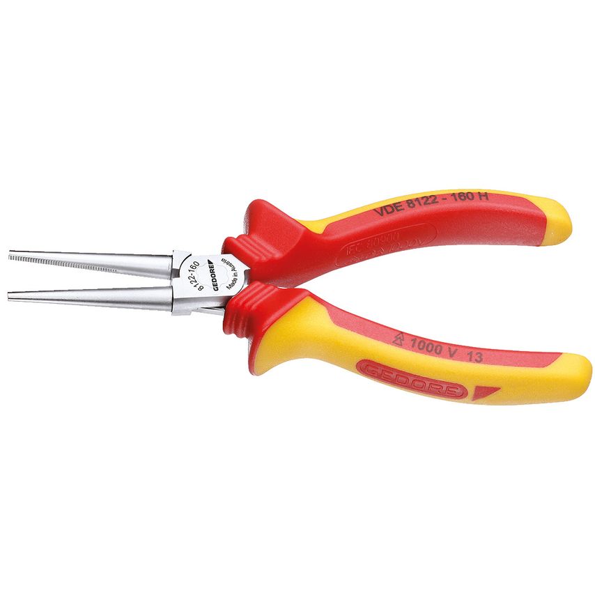 VDE Round nose pliers with VDE insulating sleeves