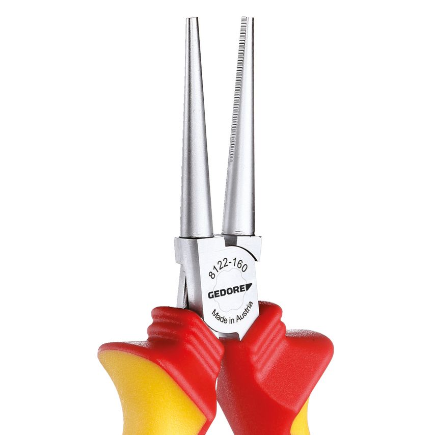 VDE Round nose pliers with VDE insulating sleeves