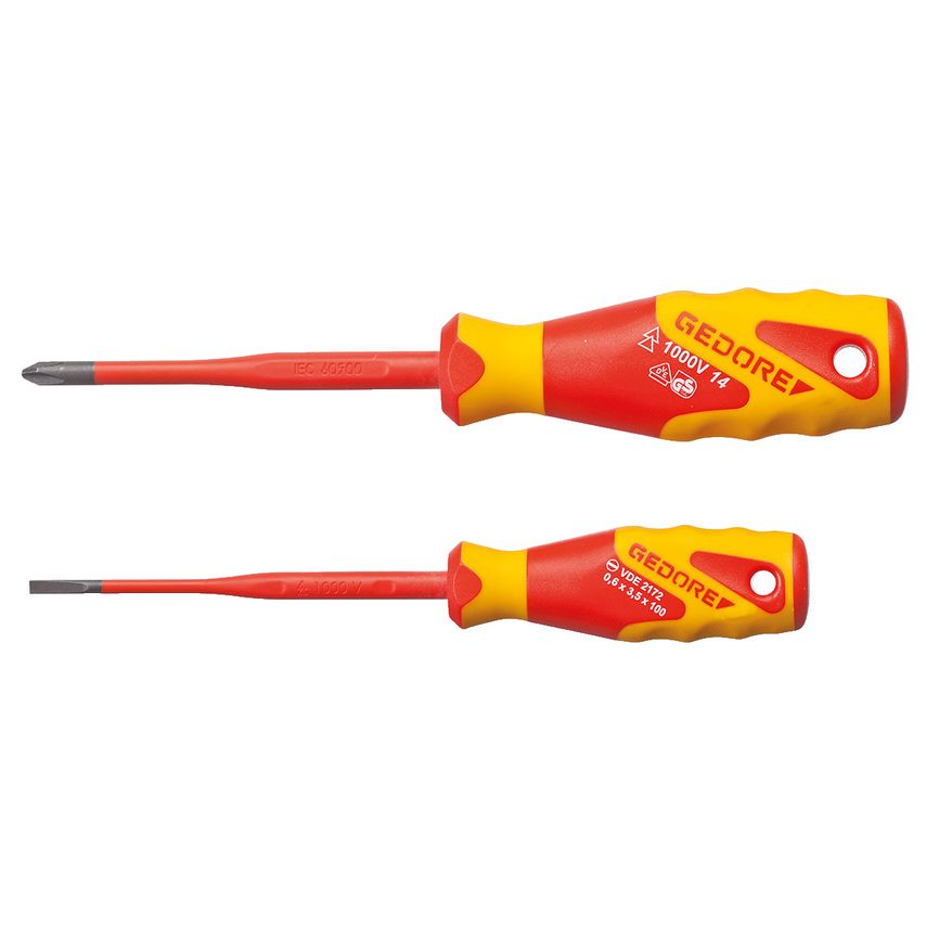 VDE Screwdriver set SLIM DRIVE, 2 pcs