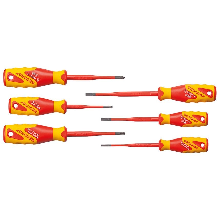 VDE Screwdriver set SLIM DRIVE, 6 pcs
