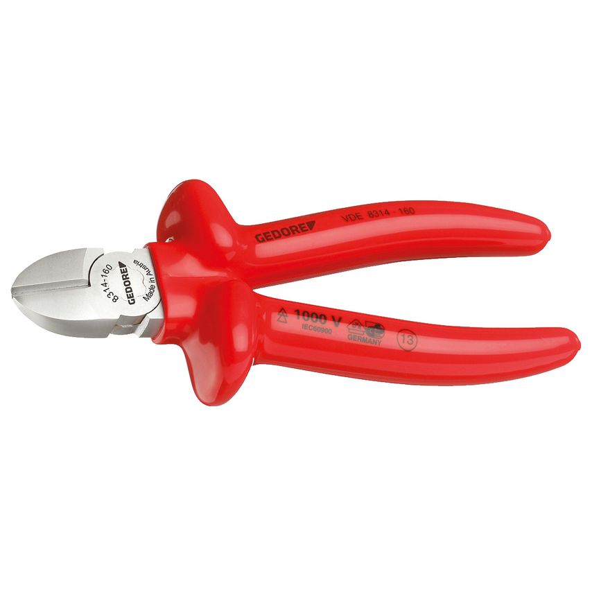VDE Side cutter with VDE dipped insulation
