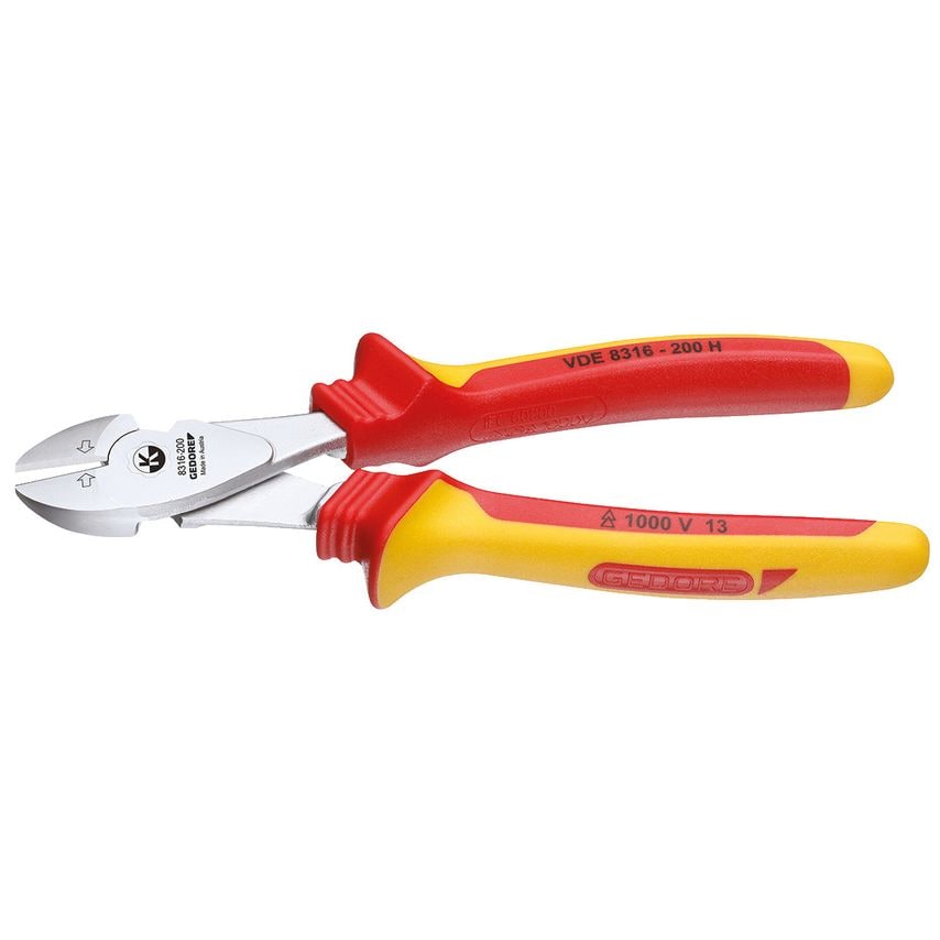 VDE Side cutter with VDE insulating sleeves