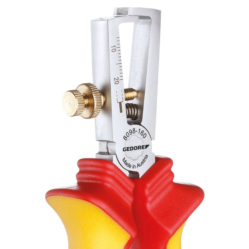 VDE Stripping pliers with VDE insulating sleeves