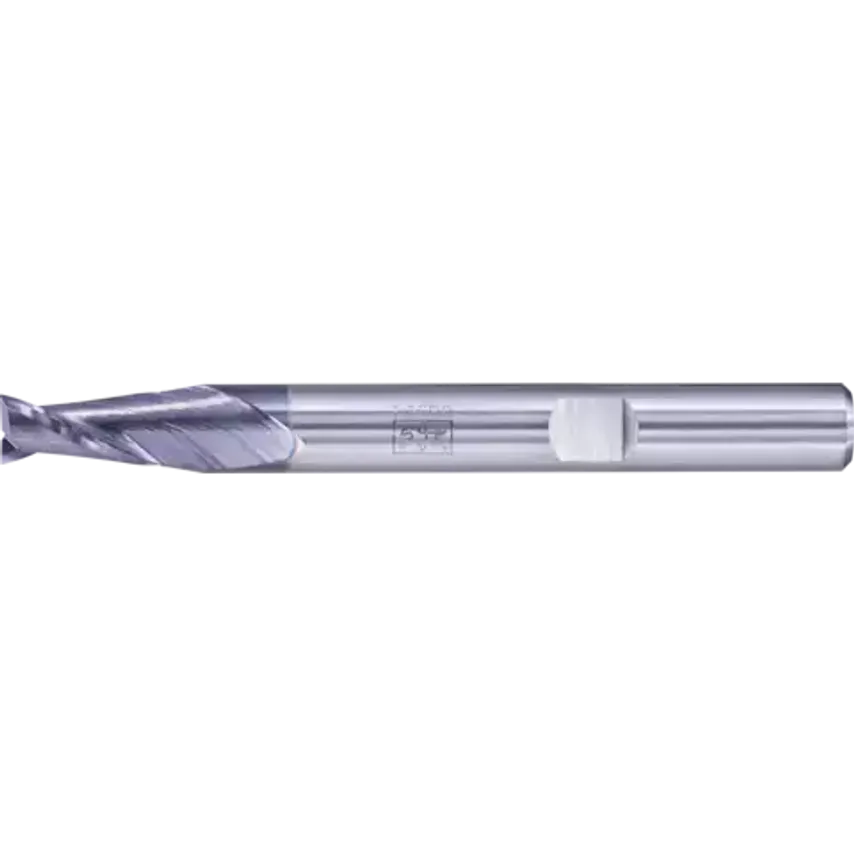 VHM Corner Mill Long 2 Blades Diameter 5mm Sharp TiAlN Shank HB Universal Line Roughing Finishing Slot Cutting