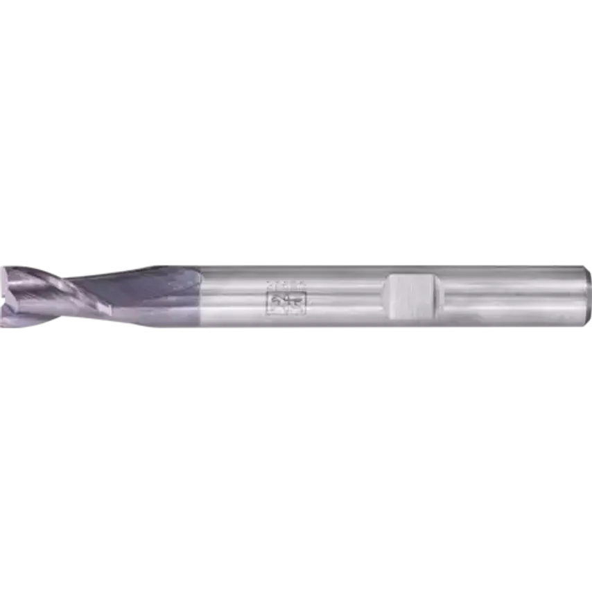 VHM Corner Mill Long 2 Blades Diameter 6mm Sharp TiAlN Shank HB Universal Line Roughing Finishing Slot Cutting