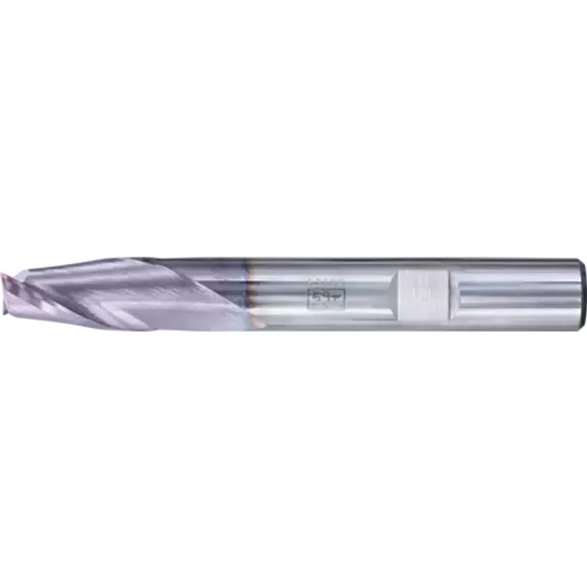 VHM Corner Mill Long 2 Blades Diameter 8mm Sharp TiAlN Shank HB Universal Line Roughing Finishing Slot Cutting