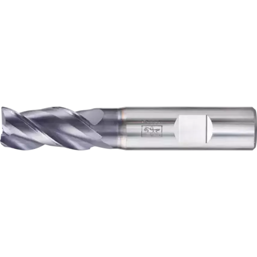 VHM Corner Mill Long 3 Blades Diameter 16mm 45 Chamfer TiAlN Shank HB Universal Line Roughing Finishing Slot Cutting