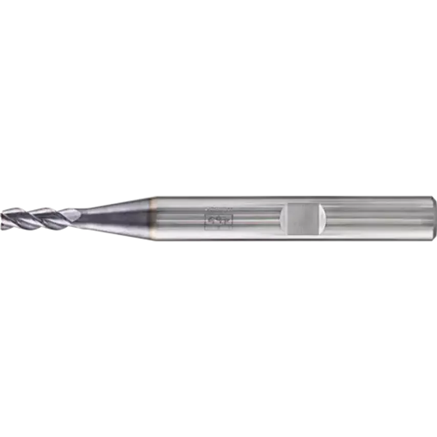 VHM Corner Mill Long 3 Blades Diameter 3mm 45 Chamfer TiAlN Shank HB Universal Line Roughing Finishing Slot Cutting