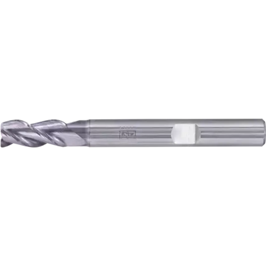 VHM Corner Mill Long 3 Blades Diameter 6mm 45 Chamfer TiAlN Shank HB Universal Line Roughing Finishing Slot Cutting