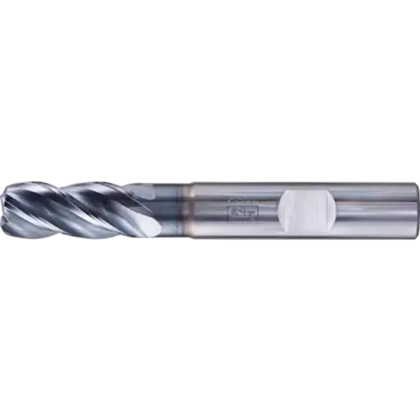 VHM Corner Mill Long 4 Blades Diameter 10mm Radius 1.5mm TiAlN Shank HB Universal Line Roughing Finishing Slot Cutting