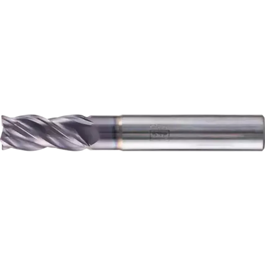 VHM Corner Mill Long 4 Blades Diameter 12mm 45 Chamfer TiAlN Shank HA Universal Line Roughing Finishing Slot Cutting