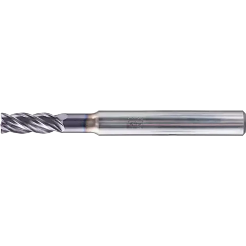 VHM Corner Mill Long 4 Blades Diameter 5mm 45 Chamfer TiAlN Shank HA Universal Line Roughing Finishing Slot Cutting