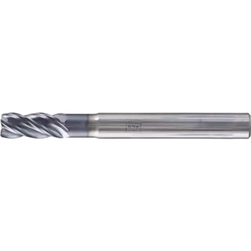 VHM Corner Mill Long 4 Blades Diameter 6mm 45 Chamfer TiAlN Shank HA Universal Line Roughing Finishing Slot Cutting