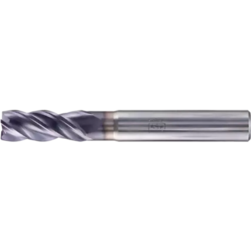 VHM Corner Mill Long 4 Blades Diameter 8mm 45 Chamfer TiAlN Shank HA Universal Line Roughing Finishing Slot Cutting