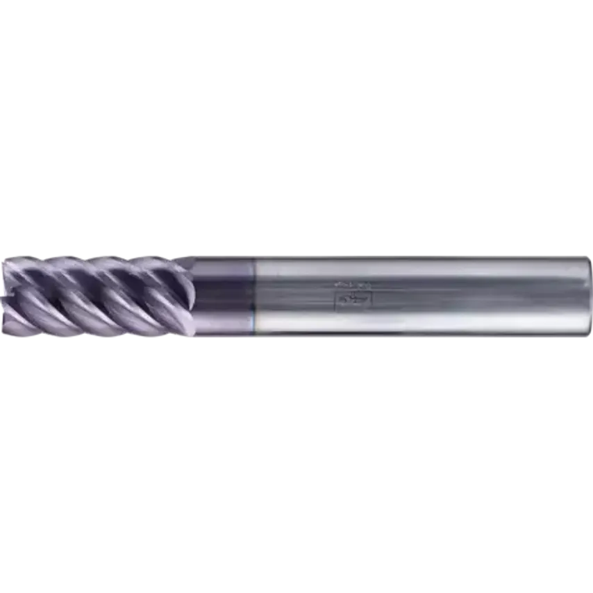 VHM Corner Mill Long 6 Blades Diameter 6mm Sharp TiAlN Shank HA Universal Line Finishing Trimming