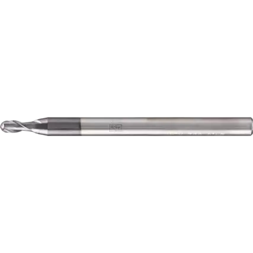 VHM Full Radius Mill Extra Long 2 Blades Diameter 4mm TiAlN Shank HA Universal Line Profile Cutting