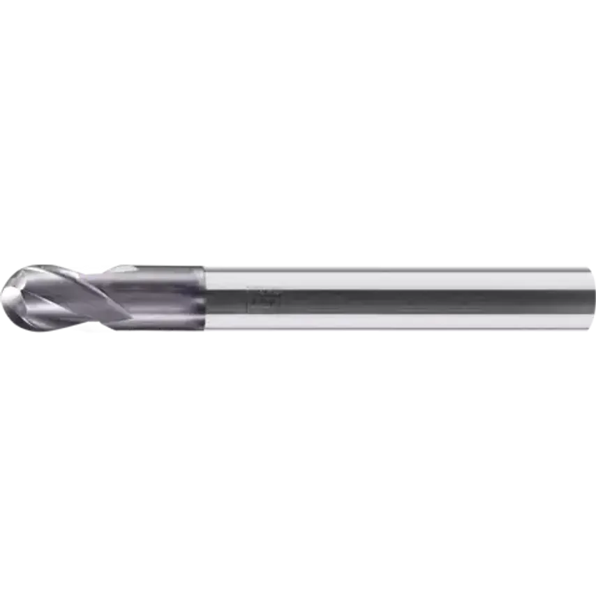 VHM Full Radius Mill Extra Long 2 Blades Diameter 6mm TiAlN Shank HA Universal Line Profile Cutting