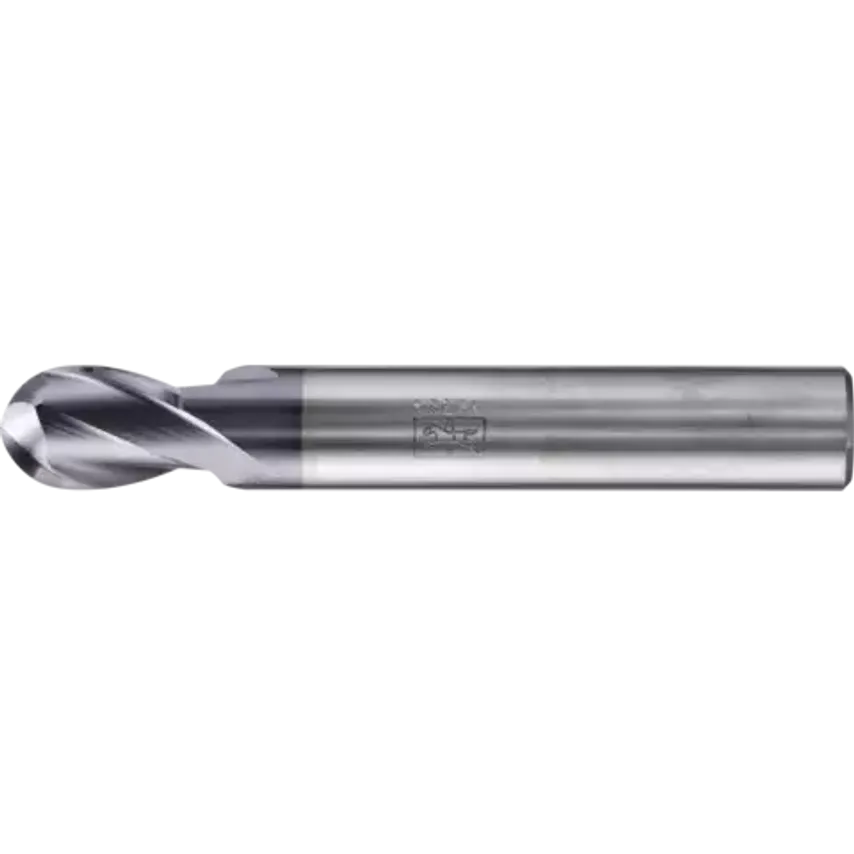 VHM Full Radius Mill Long 2 Blades Diameter 10mm TiAlN Shank HA Universal Line Profile Cutting