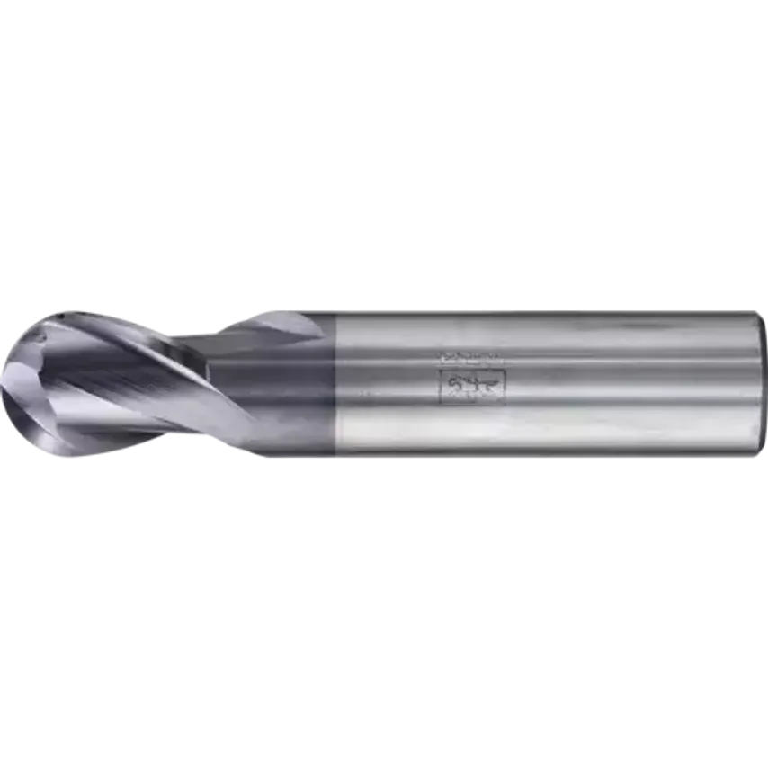 VHM Full Radius Mill Long 2 Blades Diameter 16mm TiAlN Shank HA Universal Line Profile Cutting