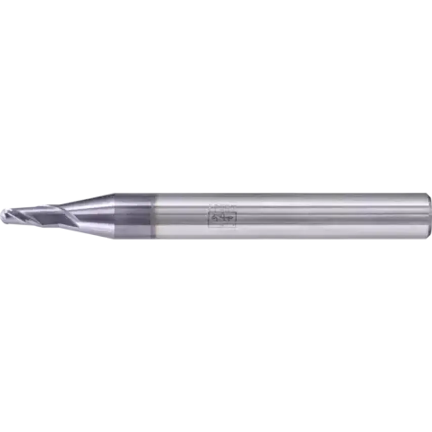 VHM Full Radius Mill Long 2 Blades Diameter 3mm TiAlN Shank HA Universal Line Profile Cutting