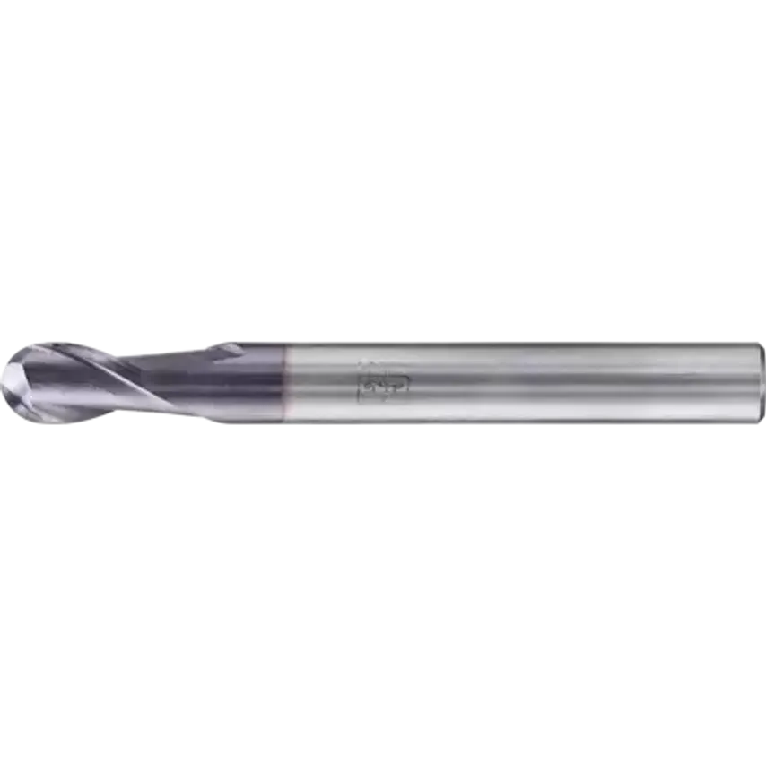 VHM Full Radius Mill Long 2 Blades Diameter 6mm TiAlN Shank HA Universal Line Profile Cutting